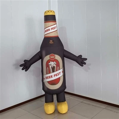 Aufblasbares Flaschenkostüm